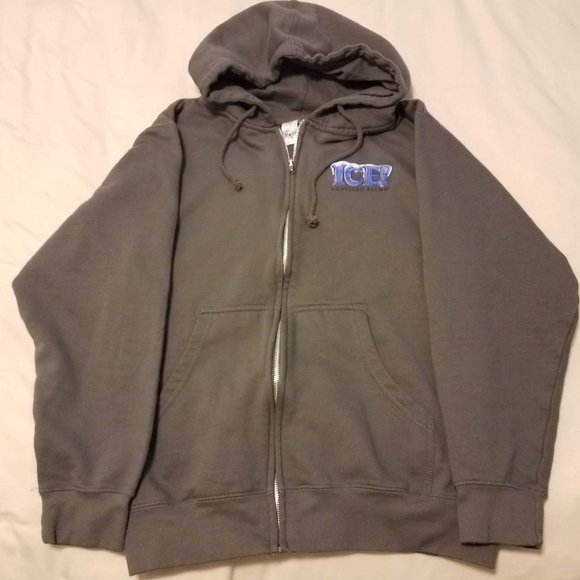 grey Gaylord Plams ICE! zippered hoodie size S - Picture 1 of 2